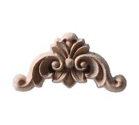 Figurines florales en bois sculpté, incrustations uniques, ornements d'angle, appliques décoratives pour portes et meubles, sculpture sur bois, JH1,7