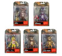 Figurines FNAF Freddy Bonnie Foxy Chica Fazbear Bear, figurine d'action en PVC, collection Sundrop Moondrop, modèle de poupée, jouets, cadeaux Golden Freddy