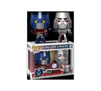 Figurines Funko Pop Film Transformers Génération 1 Optimus Prime et Megatron Métalliques