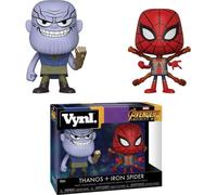 Figurines Funko Pop Marvel Avengers Infinity War 2-Pack Thanos & Iron Spider en PVC Lot de 2, env. 10 cm chacun