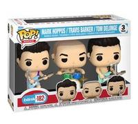 Funko Pop! Rocks: Blink 182-3 Pack Tom DeLonge, Mark Hoppus, Travis Barker - Blink-182 - Figurine en Vinyle à Collectionner - Idée de Cadeau - Produits Officiels - Music Fans