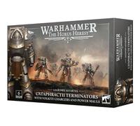 Figurines Games Workshop Warhammer 30k - Legiones Astartes : Cataphractii Terminators Power Mauls Noir TU