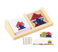 Figurines géométriques pour salle de locs de motifs géométriques éducatifs - Jouets d'apprentissage pour la petite enfance et le primaire, la salle de t le temps en famille