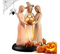 Figurines Glowing Ghost Sisters - Fabriquées à la main - Ami étrange