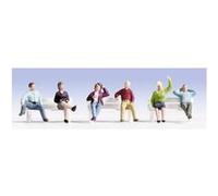 Noch - Figurines H0 - 15540 - 6 personnes assises sans banc, divers