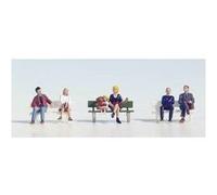 Noch Figurines H0 15530 — 6 personnes assises avec 1 banc