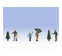 Figurines H0 Vente De Sapin De Noël Noch 0015927 1 Set-Noch