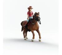 Schleich Figurine HORSE CLUB Hannah et Cayenne – Articulée avec accessoires (6 pièces)