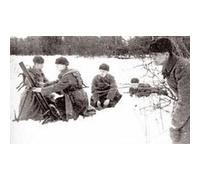 Figurines historiques 2ème guerre mondiale : mortier soviétique 82mm hiver zvezda G
