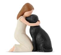 Figurines « J'aime mon chien », cadeaux commémoratifs d'amitié avec un ange chien, figurine sculptée et peinte à la main