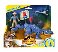 Fisher-Price Coffret Imaginext Stégosaure mobile & Dr Grant, disque d'activation, 3-8 ans