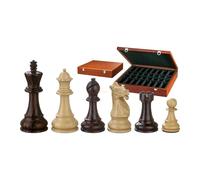 Figurines - Justitian - Bois - Design American Staunton - Hauteur Du Roi 105 MM