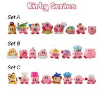 Figurines Kirby Friends Series Blind Box - Adorables figurines de dessin animé pour bureau, voiture, ou décoration de gâteau - Jouets tendance E(4Pcs)No Box
