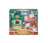 Sylvanian Families - La Maison du Père Noël - Set 2 Figurines et 11 Accessoires - Plongez dans l'univers de la Famille Sylvanian - Jouet Enfant 3 Ans et + - 5822