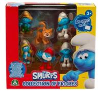 Figurines - Les Schtroumpfs - Coffret 6 figurines 5 cm dont 1 exclusive Gargamel - a partir de 3 ans - PUF14