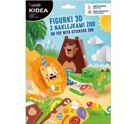 Figurines magiques en 3D avec autocollants - KIDEA ZOO Découvrez le monde merveilleux des animaux et créez votre propre collection pleine de couleurs et d'amusement pour les petits