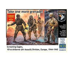 Figurines (maquette) - MASTER BOX - Screaming Eagles 101st Airborne 1944-45 - Échelle 1:35 - 4 fig. - Plastique