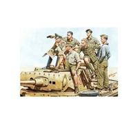 Figurines maquettes - MASTER BOX - Rommel et équipage (DAK 1941-1943) - 1/35 - À monter et peindre - Ensemble Rommel et équipage