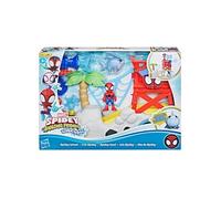 Marvel Spidey et Ses Amis Extraordinaires Water-Webs L'île Spidey, Coffret Spider-Man, Rouge/Bleu