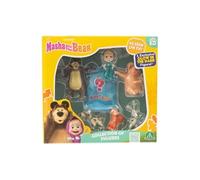 Figurines - MASHA AND THE BEAR - Coffret 7 figurines avec 1 surprise - Taille 5-7 cm - a partir de 3 ans - MHA31