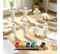 Figurines Meccha Chameleon imprimées en 3D, Figurines humaines vierges Mecha Caméléon à peindre, Figurines Caméléon Mécha 3D Blanc à Peindre, Figurines caméléo-n 3D à Peindre pour activités créatives