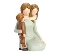 Figurines mère Fille, Statue de Peinte à la Main, décoration sentimentale Maman et Enfant, Sculpture Souvenir élégante, pièce d'exposition honnête pour étagère, Table, Rebord de fenêtre