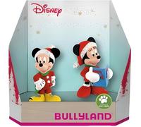 Figurines Mickey Noël - Bullyland - Pack de 2 - Licence Mickey Mouse