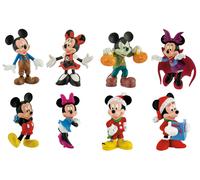Figurines Micky Et Minnie Souris 7Cm (Set De 8) Jouets Bayern Halloween Souris