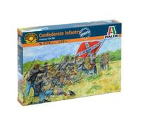 Figurines Militaires : Infanterie Confédérée (Guerre De Sécession)