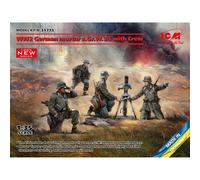 Figurines Militaires : Mortier Allemand Grw 34 Avec Équipage Seconde Guerre Mondiale-Icm