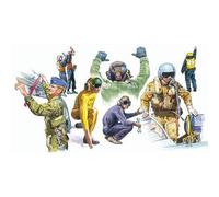 Figurines Militaires : Pilotes Et Mécaniciens Otan