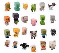 Figurines Mini Minecraft - Set de 12 Personnages 3 cm, Jouet Collection, Cadeau Fan Gamer, Décoration Pixel Art Enfants
