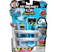 Moose Toys Figurines MrBeast Lab Swarms – Verse d'eau & secoue: 5 créatures 2,5 cm – Plus de 100