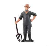 Figurines miniatures de fermier et de berger pour modélisme ferroviaire soutenant la construction à l'échelle HO N Z O (ZQ375)