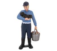 Figurines miniatures de fermier et de berger pour modélisme ferroviaire soutenant la construction à l'échelle HO N Z O (ZQ 697)