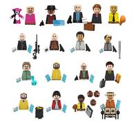 Figurines miniatures de la série TV Breaking Bad : Heisenberg, Walter White, Gus Fring, Saul Goodman, Mike Ehrmantraut - Blocs de construction, cadeaux pour fêtes TP452