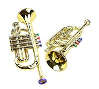 Figurines Miniatures D'instruments De Musique Modèle Décoratif Professionnel De Petit Saxophone en Plastique Plaqué Or