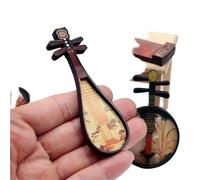 Figurines Miniatures D'instruments De Musique Modèles Miniatures De Meubles des Anciens Pipa Guzheng Et Guqin(3/4)