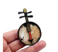 Figurines Miniatures D'instruments De Musique Modèles Miniatures De Meubles des Anciens Pipa Guzheng Et Guqin(3)