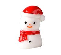 Figurines miniatures en résine sur le thème de Noël - Bonhomme de neige - Père Noël - Elk - Coffret cadeau - Figurines pour maison de poupée