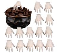 Figurines miniatures Halloween Petit décor en forme de main en résine | 15 pièces figurines d'intérieur statues d'étagère pour une utilisation dans le salon maison hantée entrée étagère cheminée et