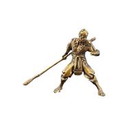 Figurines miniatures Roi singe en laiton, statue de soleil Wukong en métal, sculpture artisanale, décoration de bureau, décoration de maison, table de sable, voiture, accessoires de décoration de