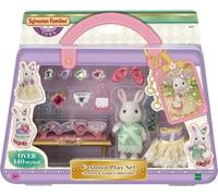 Figurines miniatures - SYLVANIAN FAMILIES - 5647 - La valisette de mode et grande soeur Lapin neige