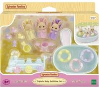 Figurines miniatures - SYLVANIAN FAMILIES - 5707 - Les triplés Lapin Creme et accessoires de bain