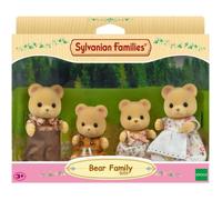 Figurines miniatures - SYLVANIAN FAMILIES - La famille Ours - 4 personnages articulés et habillés avec soin