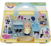 Figurines miniatures - SYLVANIAN FAMILIES - La valisette de mode et grande soeur Chien caramel