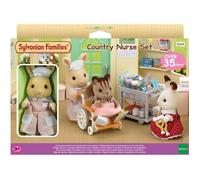 Figurines miniatures - SYLVANIAN FAMILIES - L'infirmière et accessoires pour soigner et nourrir les patients