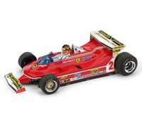 Ferrari 312 T5 G.Villeneuve 1980 #2 5th Monaco Gp + Pilote 1:43 Model R577CH