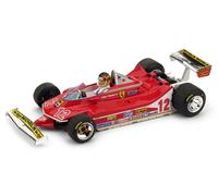 Ferrari 312 T4 Gp France 1979 Gilles Villeneuve #12 + Pilote 1:43 R512CH Brumm