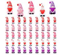Figurines Naines 3D pour La Saint-Valentin - Ensemble De 25 Mini Ornements Nains | Décorations Mignonnes De GNOME Résine, Collection De Cadeaux Romantiques | Décor De Fête De La Saint-